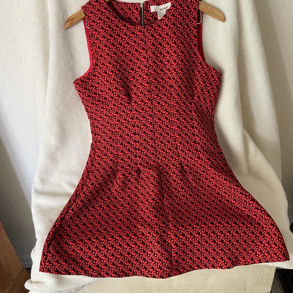 Sans Souci Dress Size Medium Burnt Orange and Black - Picture 4 of 8